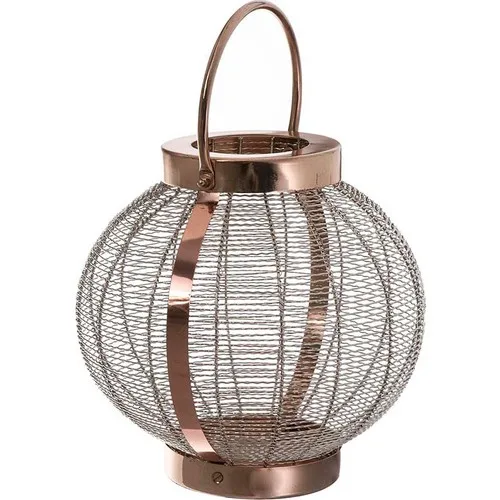 Vitale Andhra Bronze Metal Round Birdcage Candle Holder