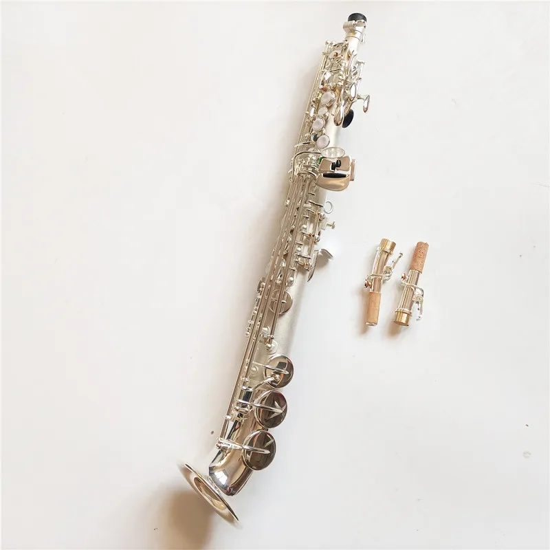 Made in Japan 875 Soprano Saxophone Reference  Silvering B-flat Soprano Sax  With Case Mouthpiece Reeds Neck