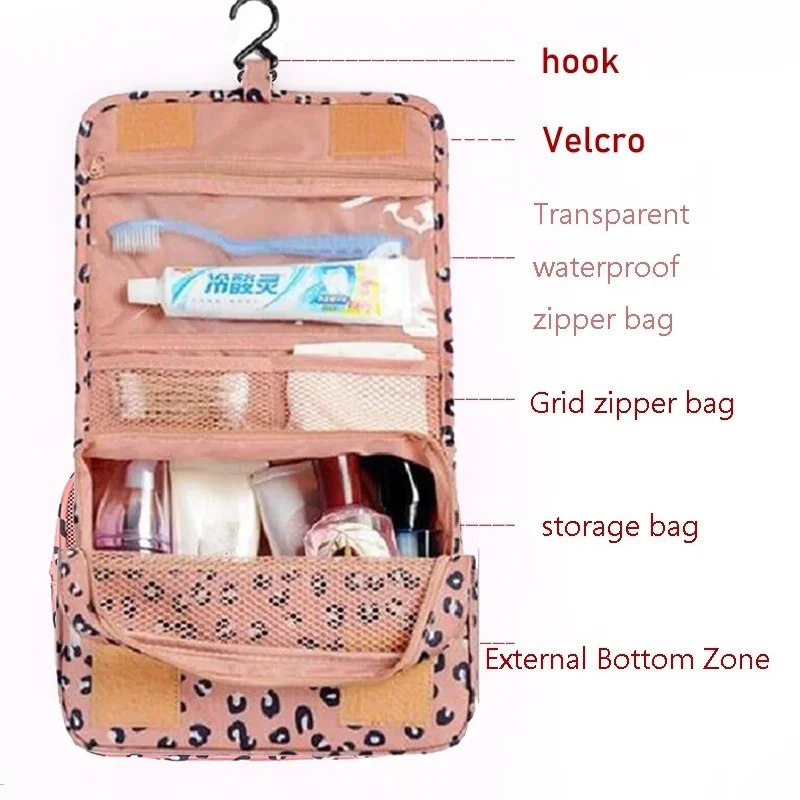 High Capacity Makeup Bag Travel Cosmetic Bag Waterproof Toiletries Storage Bags Travel Kit Ladies Beauty Bag Neceser Organizer