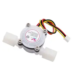 1 Pcs G1/4 Hall Effect Liquid Water Flow Sensor Switch Flowmeter Counter DC5V 0.3-6L/min White YF-S402 0.8MPa