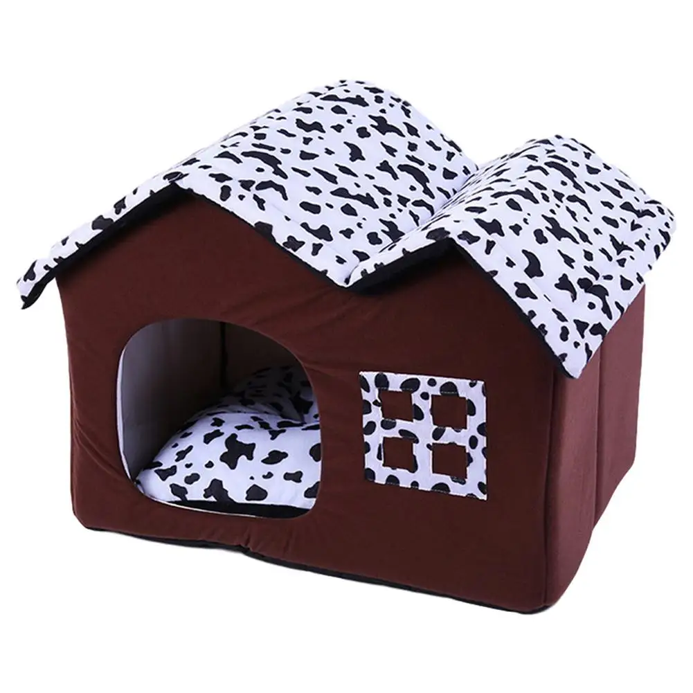 

Pet Big Dog House Fully Washable Pet Kennel Portable Dog House Golden Retriever Kennel Puppy Pet Washable Plush Dog Kennel