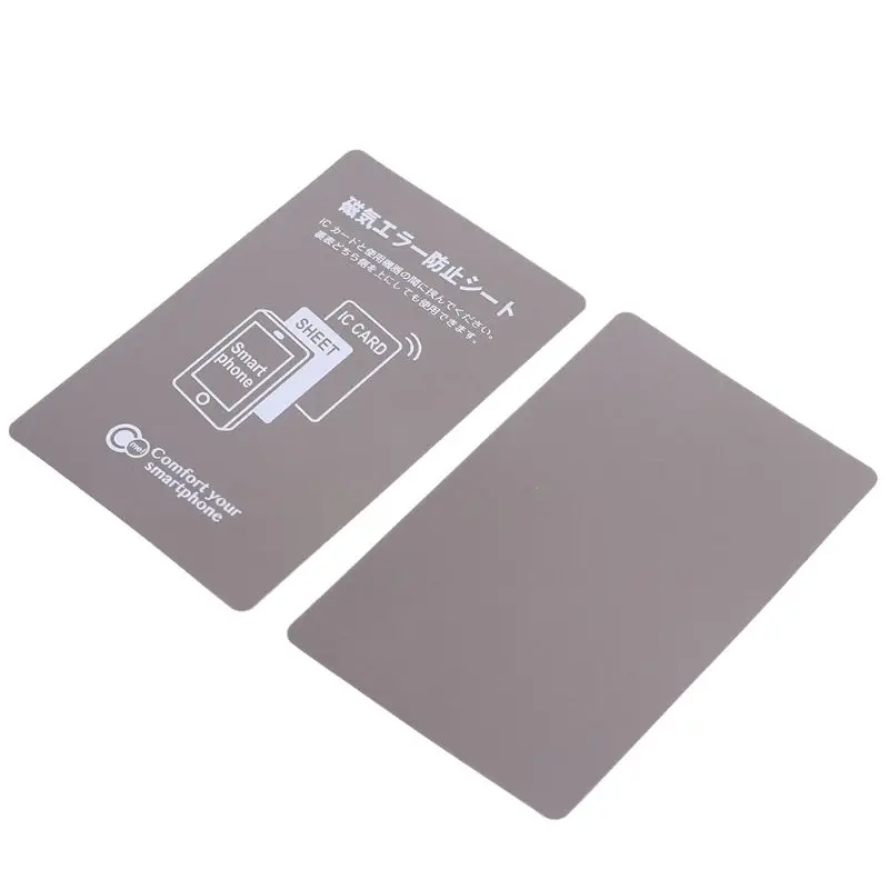 Autocollant magnétique gris Anti-métal pour carte contrôle d'accès Bus téléphone portable, fournitures Protection carte IC HX6A