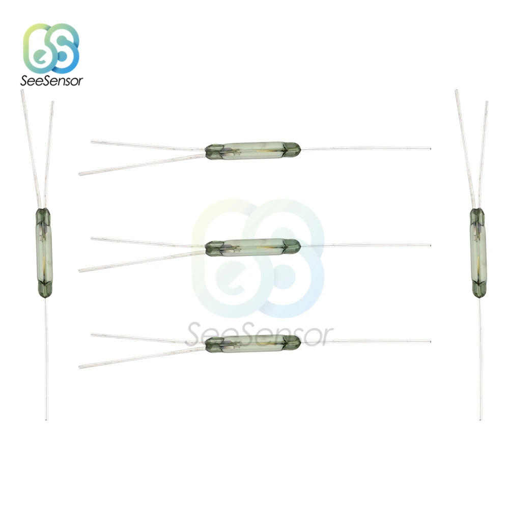 5Pcs/lot  2.5*14mm Reed Switch 3 pin Magnetic Switch Normally Open Normally Closed Conversion 2.5X14MM NO NC Conversion