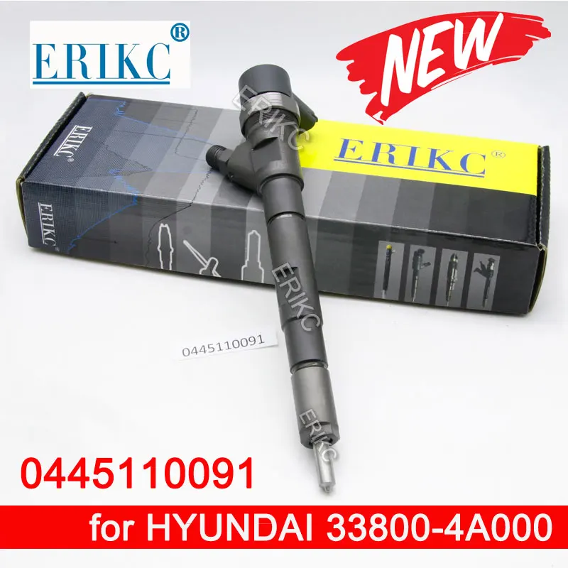 

Common Rail Injector 0445110091 Auto Diesel Inyector Nozzle 0445 110 091 Pump Injection 0 445 110 091 for HUYNDAI 33800-4A000