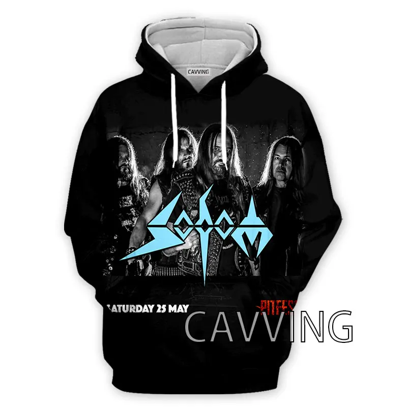 Mode Baru Wanita/Pria 3D Gambar Cetak Sodom Band Hoodie Bertudung Kaus Harajuku Hoodie Kaus Atasan Pakaian