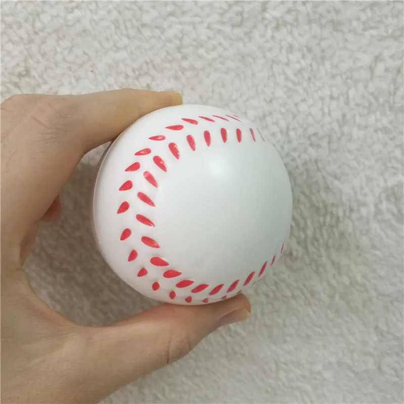 Toys Baseball Anti Stress Ball Soft Foam Rubber Balls Squeeze Squishy Stress Relif Toys for Kids Children 6.3cm/10cm