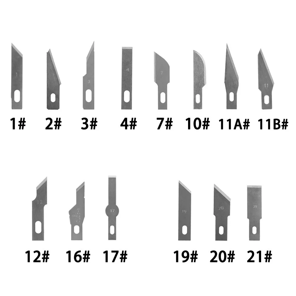 10pcs Craft Scalpel Multifunction Blade Carving Blade DIY Hand Tools Multifunction Knife Blade Replacement