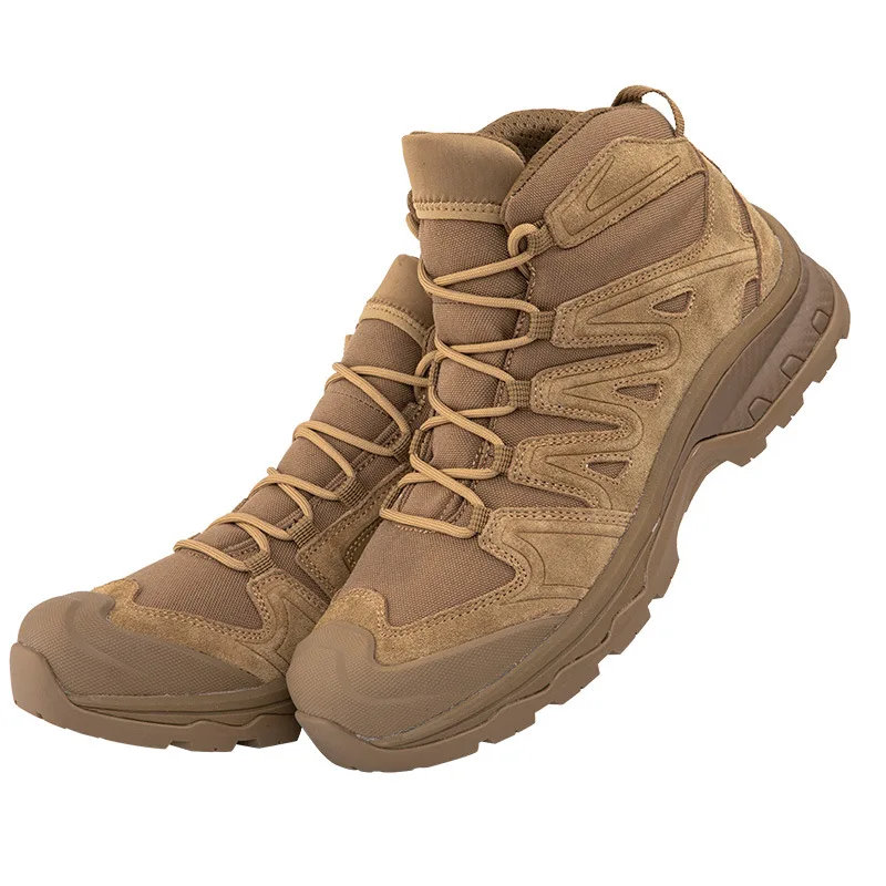 Boots Fans Men\'s High-top Training Desert Boots Outdoor Non-slip Wear-resisting Hiking Shoes