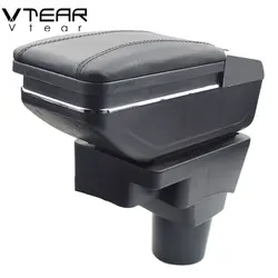 Vtear for Chevrolet Aveo Sonic Lova T250 T300 armrest box central Store content Storage box cup holder car-styling accessories
