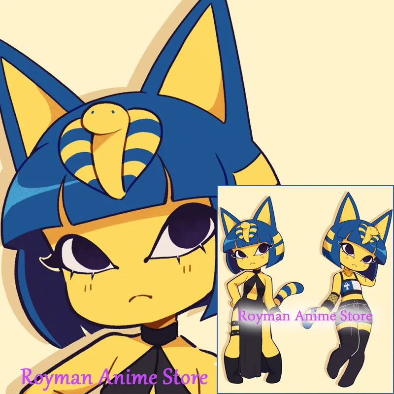 

Dakimakura Anime Ankha Animal Crossing Double Sided Print Life-size Body Pillow Cover