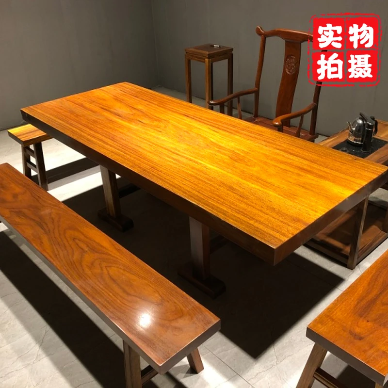 Epoxy resin River table solid wood big board walnut rosewood household log tea table table tea table book desk