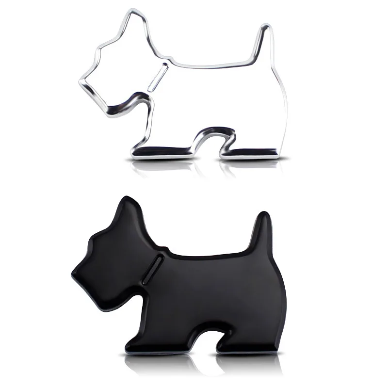 

1 Pcs 3D Metal Pet Dog Car Badge Emblem Sticker Decoration Adhesive Car For Buick Peugeot VW Kia Honda Toyota