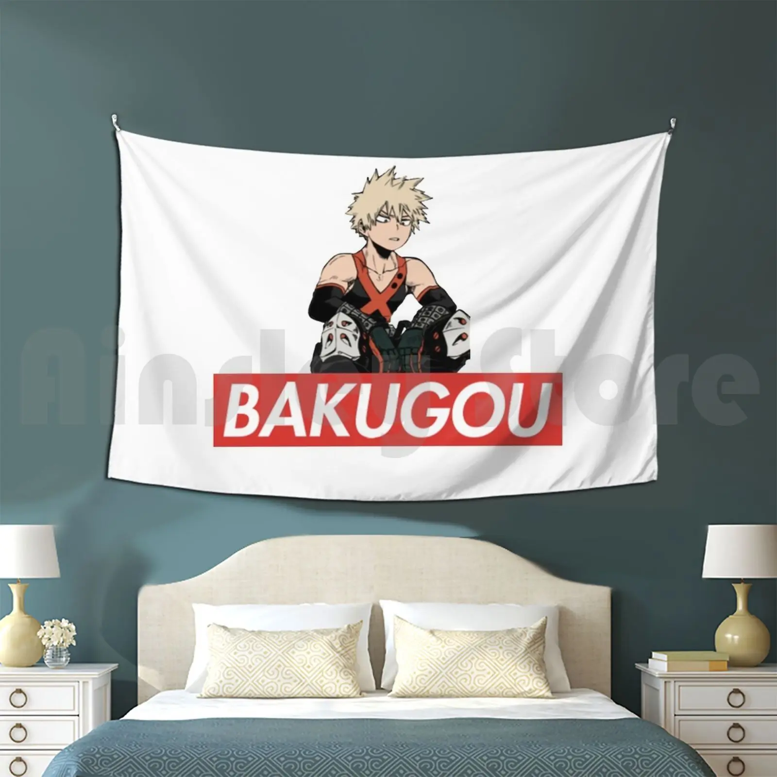 Katsuki Bakugou Customized Tapestry Bakugo Bakugou Katsuki Katsuki Bakugo Mha Bnha Boku No Hero Academia