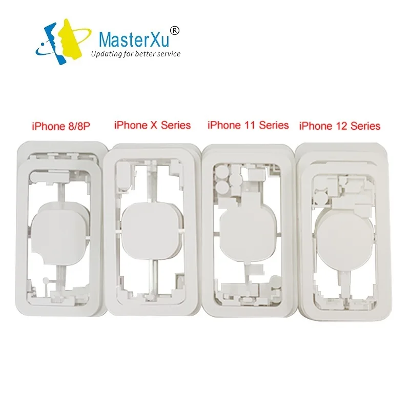MasterXu M-Triangle MTเลเซอร์เครื่องปกหลังป้องกันแม่พิมพ์ซิลิโคนสําหรับiPhone 8 8P X XR XS 11 12 Mini Pro Max 13 รุ่น