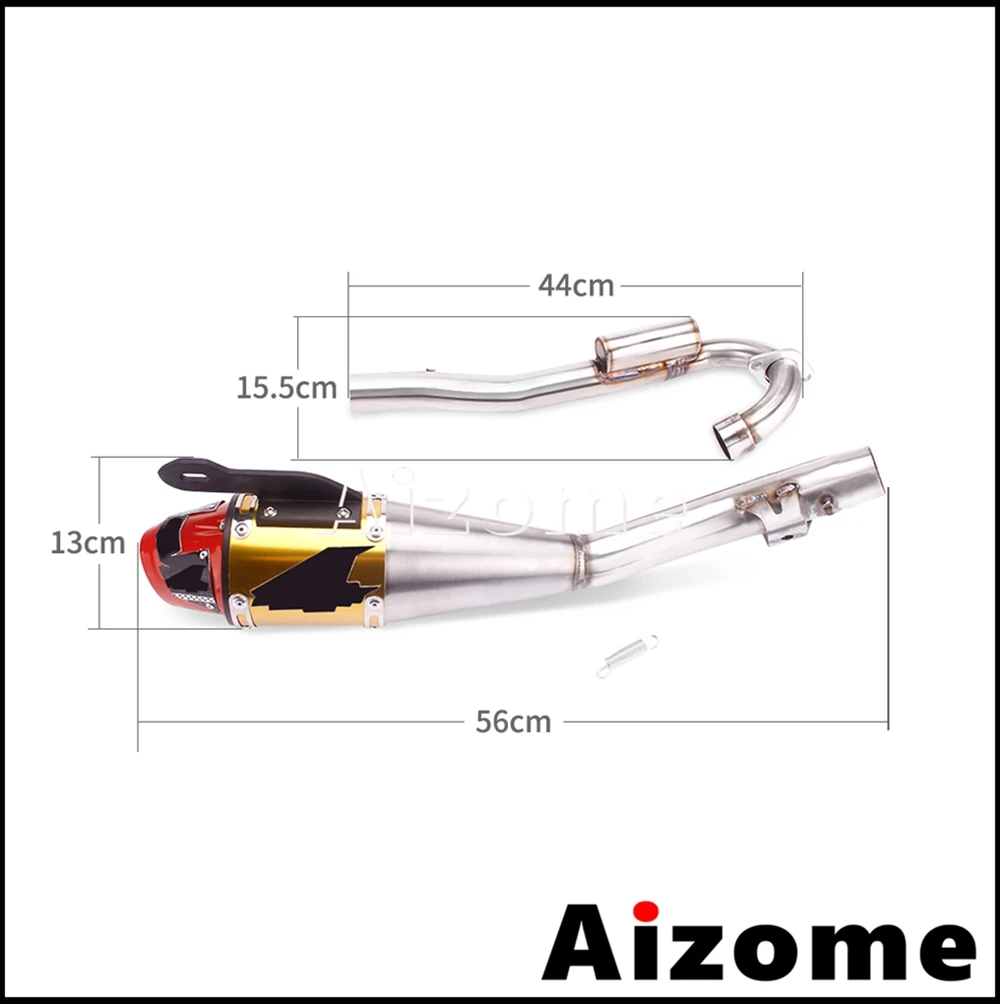 Motorcycle Full Exhaust System Muffler Pipe Kit For Hoda CRF230F CRF-230F 2008-2020 CRF 230 F Dirt Bike MX Motocross Accessories image 6