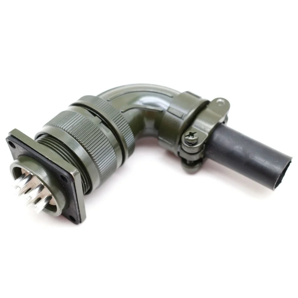 MS3108B 22-23S MS5015 Series 8P US ทหารมาตรฐานการบินปลั๊กมุม MR-PWCNS1สำหรับ J2S Servo motor22-23