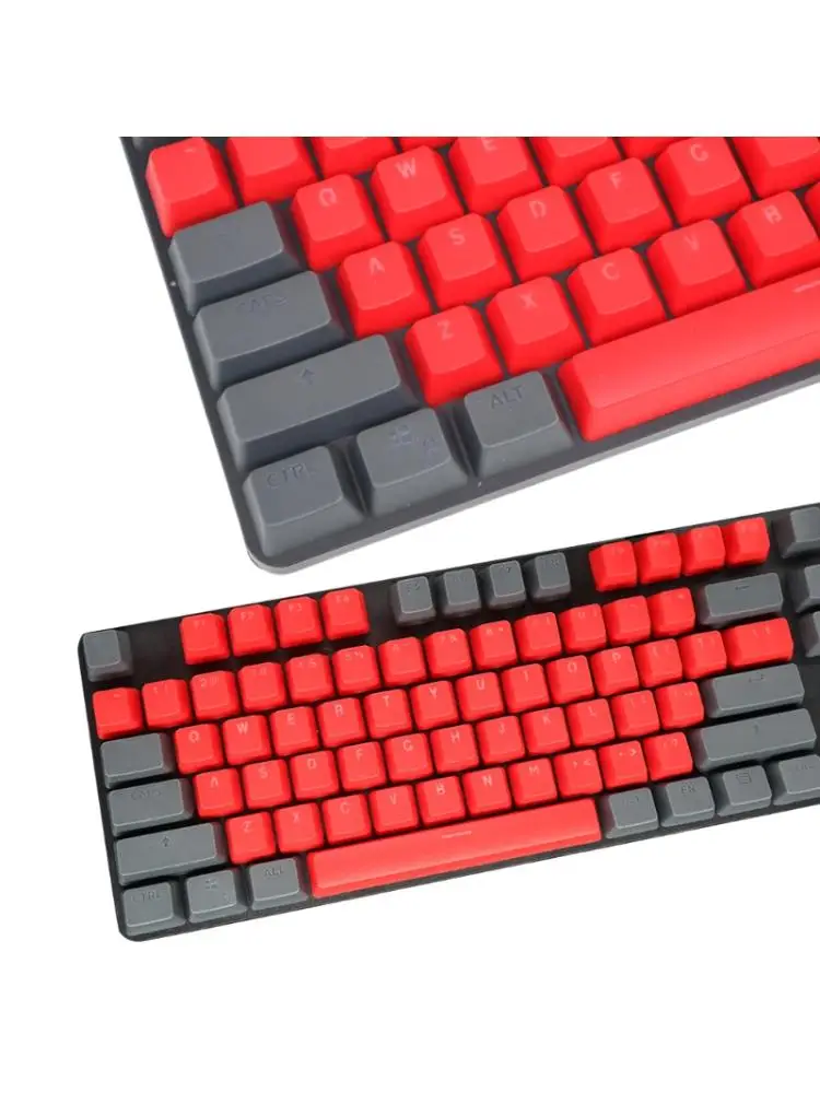 Juego de 104 teclas de doble color para jugadores, teclas mecánicas para videojuegos, teclas de teclado para juegos electrónicos, reemplazo de tapa de tecla GO