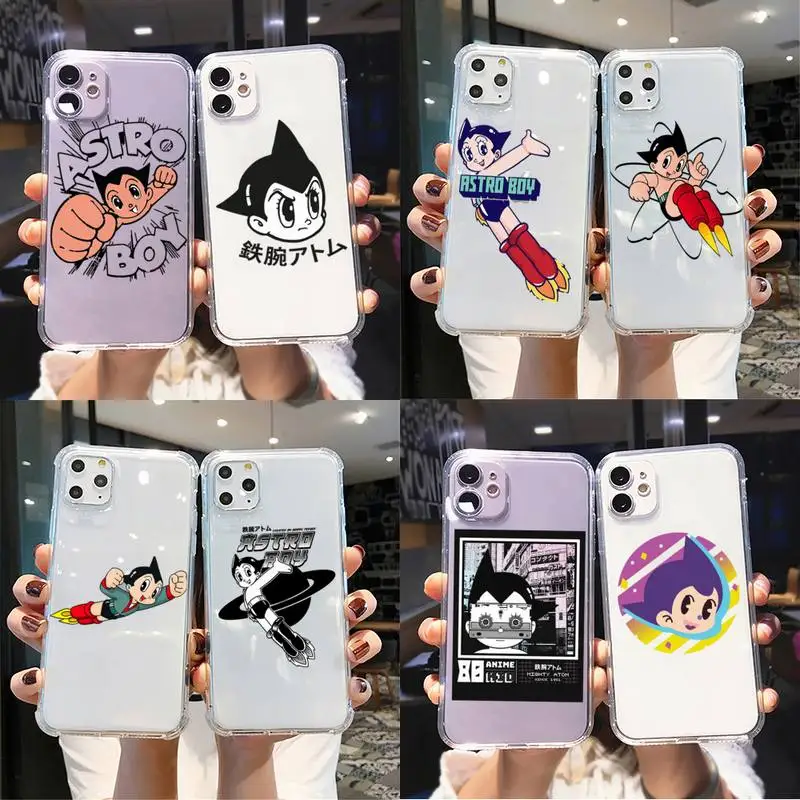 

Japanese Astro Boy AstroBoy Phone Case For iPhone 11 12 pro max 13 mini X XS MAX 6s 7 8 Plus XR Clear funda Capa