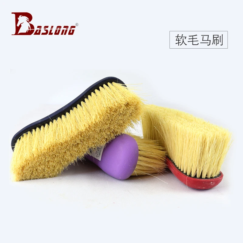 Horse brown brush cleaning brush