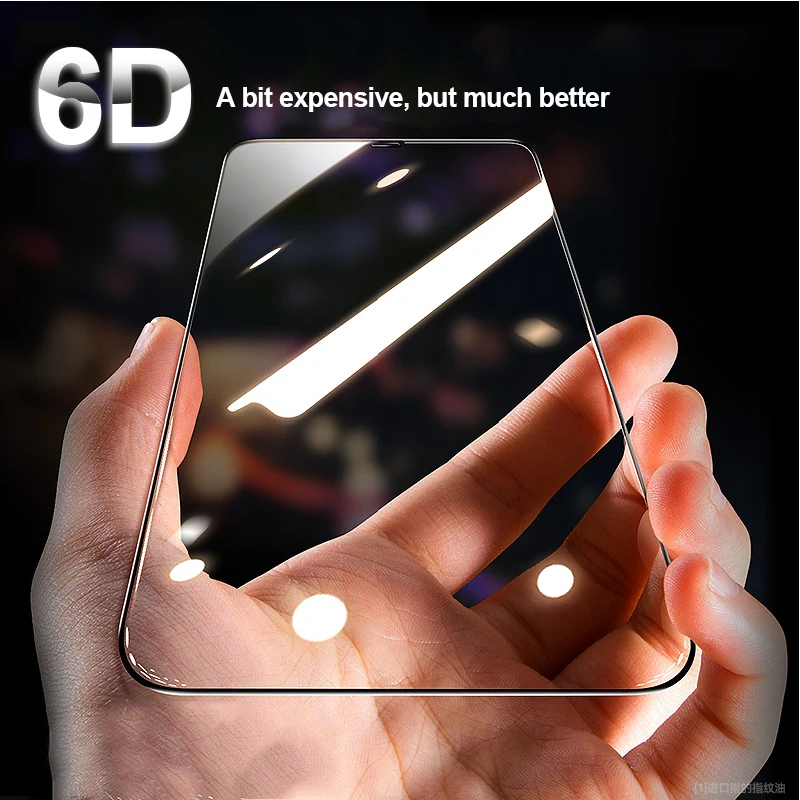 

6D Full Curved Glass on For iPhone 11 Pro Max X XS XR 12 Pro mini Screen Protector Tempered Glass For iPhone 13 14 15 Pro Glass