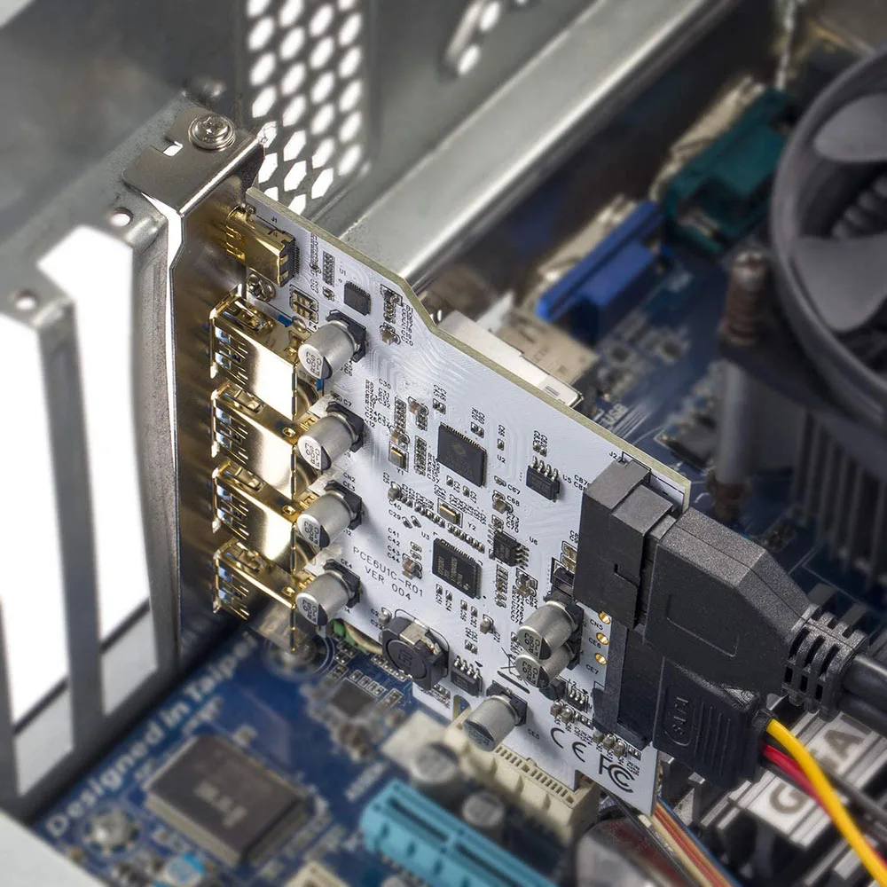 7 portas pci-e para usb 3.0 placa de expansão tipo c placa de expansão pci-e para usb 3.0 controlador 5 portas + 1 porta usb 3.1 adaptador de cartão