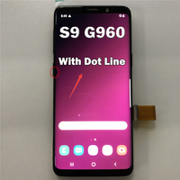 Same as picture Defect but work AMOLED Line dot For Samsung S9 G960 G960F Lcd Display Touch Screen Digitizer No Frame