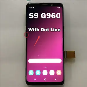 Bilashmart Same as picture Defect but work AMOLED Line dot Samsung S9 G960 G960F Lcd Display Touch Screen Digitizer No Frame