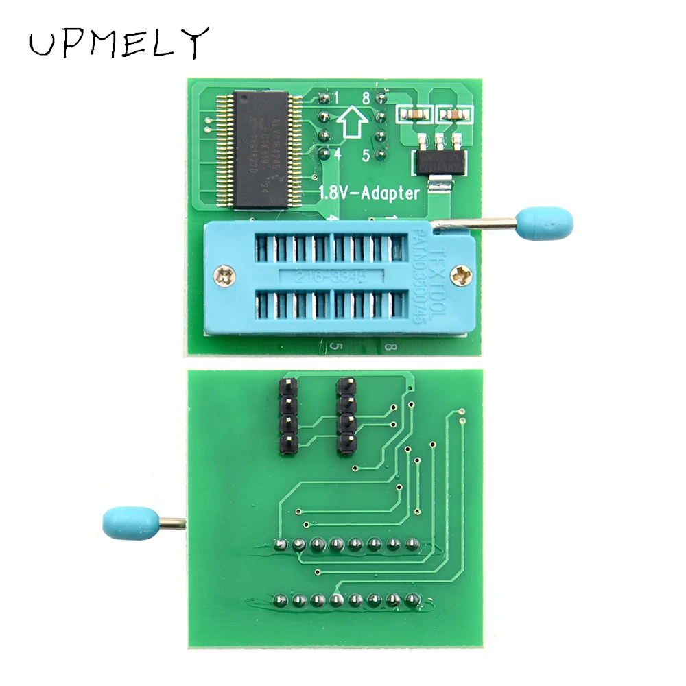 Genuine Upmely 1.8V Adapter for Motherboard SPI Flash SOP8 DIP8 W25 MX25 Use on Programmers TL866II EZP2019 Test Product