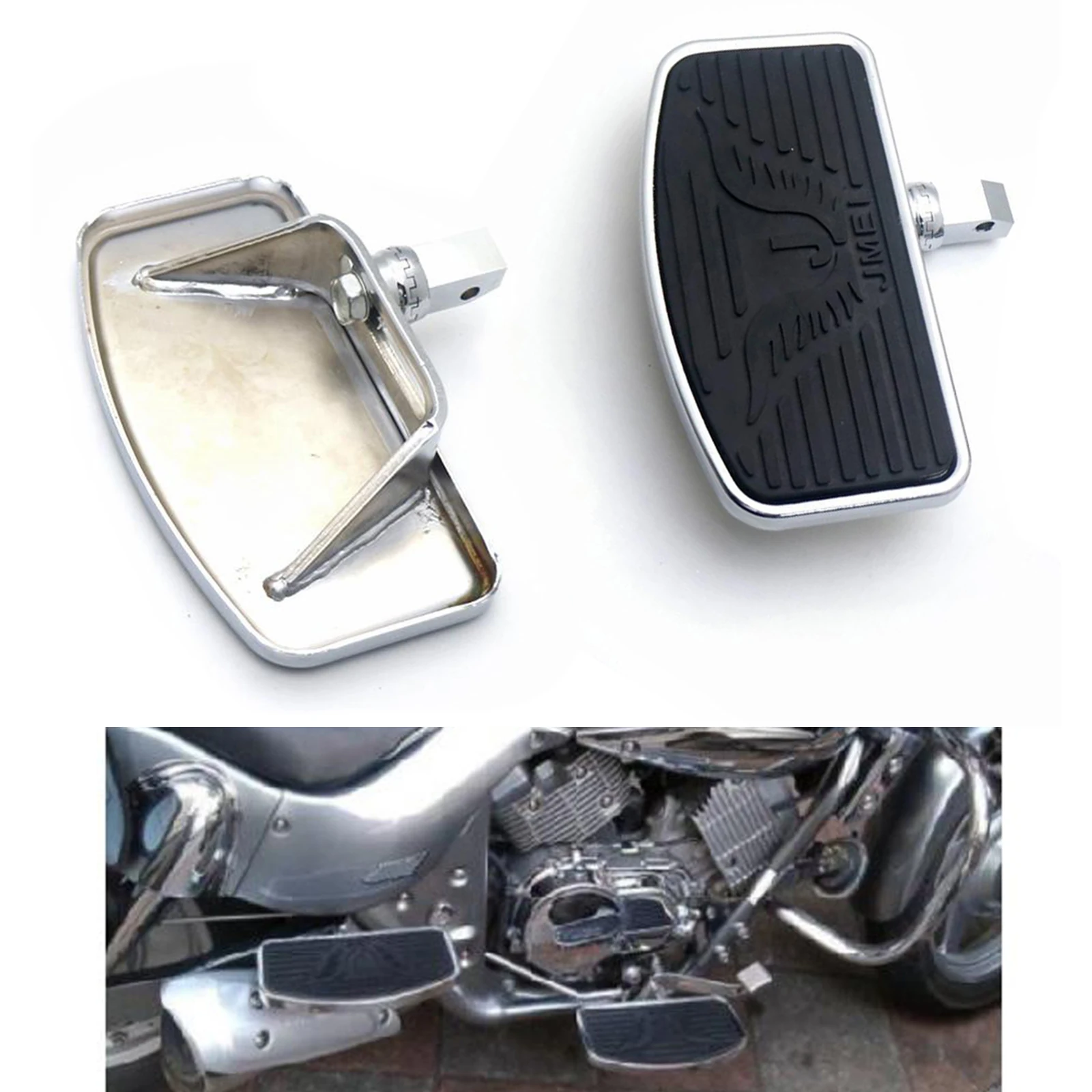 Motorcycle Foot Pegs pedal Motorbike Footboard Footrest for Honda VTX1300 VTX1800 SHADOW VT750 04-12 ​For SUZUKI VL400 VL800