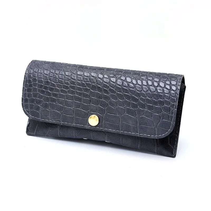 2025 Fashion Women Portable Glasses Case PU Leather Foldable Glasses Box For Eyeglass Oversize Sunglasses Bag Holder Accessories