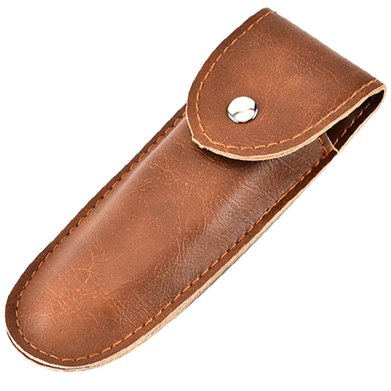 Weinöffner aus Edelstahl, Korkenzieher für professionelle Kellner, Ledertasche, Bierflaschenöffner und Folienschneider, Geschenk für Weinliebhaber – Detail 10