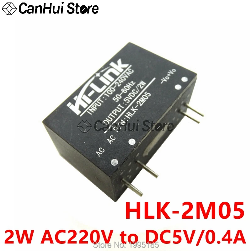 HLK-2M05 2M03/09/12/24 AC-DC 220V to 3.3V/5V/9V/12V/24V 2W MINI Intelligent Household Mini Isolation Switch Power Supply Module