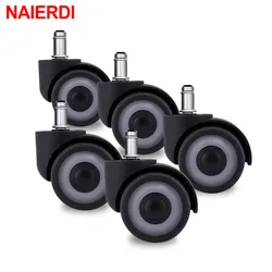 NAIERDI 5PCS TPR Rubber Office Chair Wheel 2