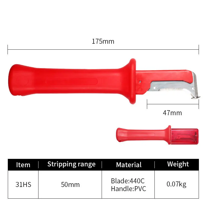 Portable Mini Stripping Knife Wire Stripper Tool German insulated electrician knife 31HS 32HS 33HS 34HS 35HS