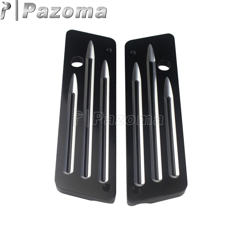 غطاء جانبي لسرج الدراجة النارية من الألومنيوم ، غطاء جانبي لمزلاج هارلي بجولة على الطريق وجولة الملك والشارع ، FLHT ، FLH FLT FLTR formation-13 #2