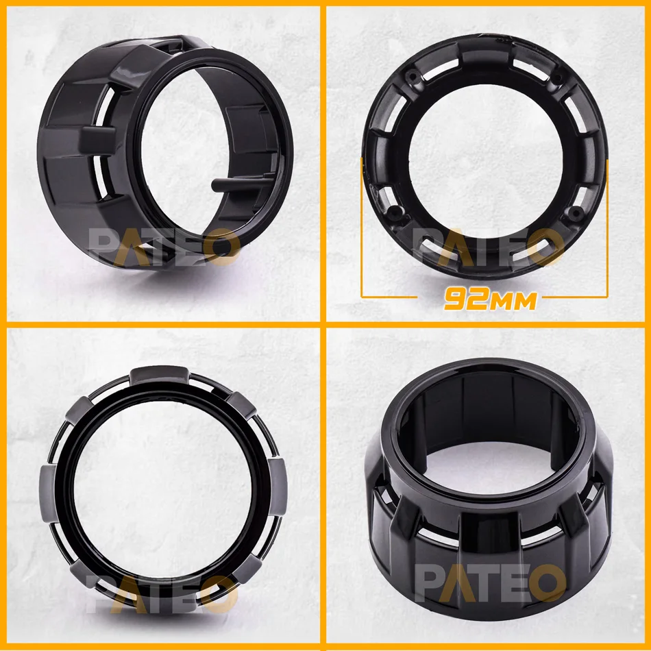 2.5 inch 3 inch Headlight Lens Shrouds Bezel Decorative Covers For LED HID Projector Lens WST/Hella 3R G5/Q5 Headlights
