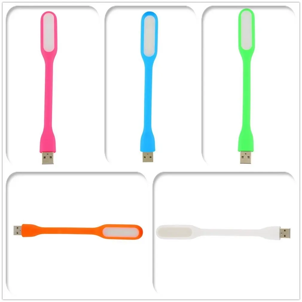 Mini lámpara de luz LED Flexible, portátil, USB, para ordenador, Notebook, PC, Banco de energía, protección ocular