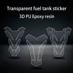 3D Motorcycle Accessories Gas Fuel Transparent Tank Pad Sticker Decals Motorbike Protector For YAMAHA SUZUKI HONDA KTM Kawasaki