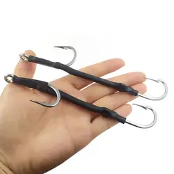 1-piece Sea Fishing Hooks #6/0-#13/0 Stainless Steel Double Hook Circle Tuna Hook Fishhook Heavy-duty Fishing Gear