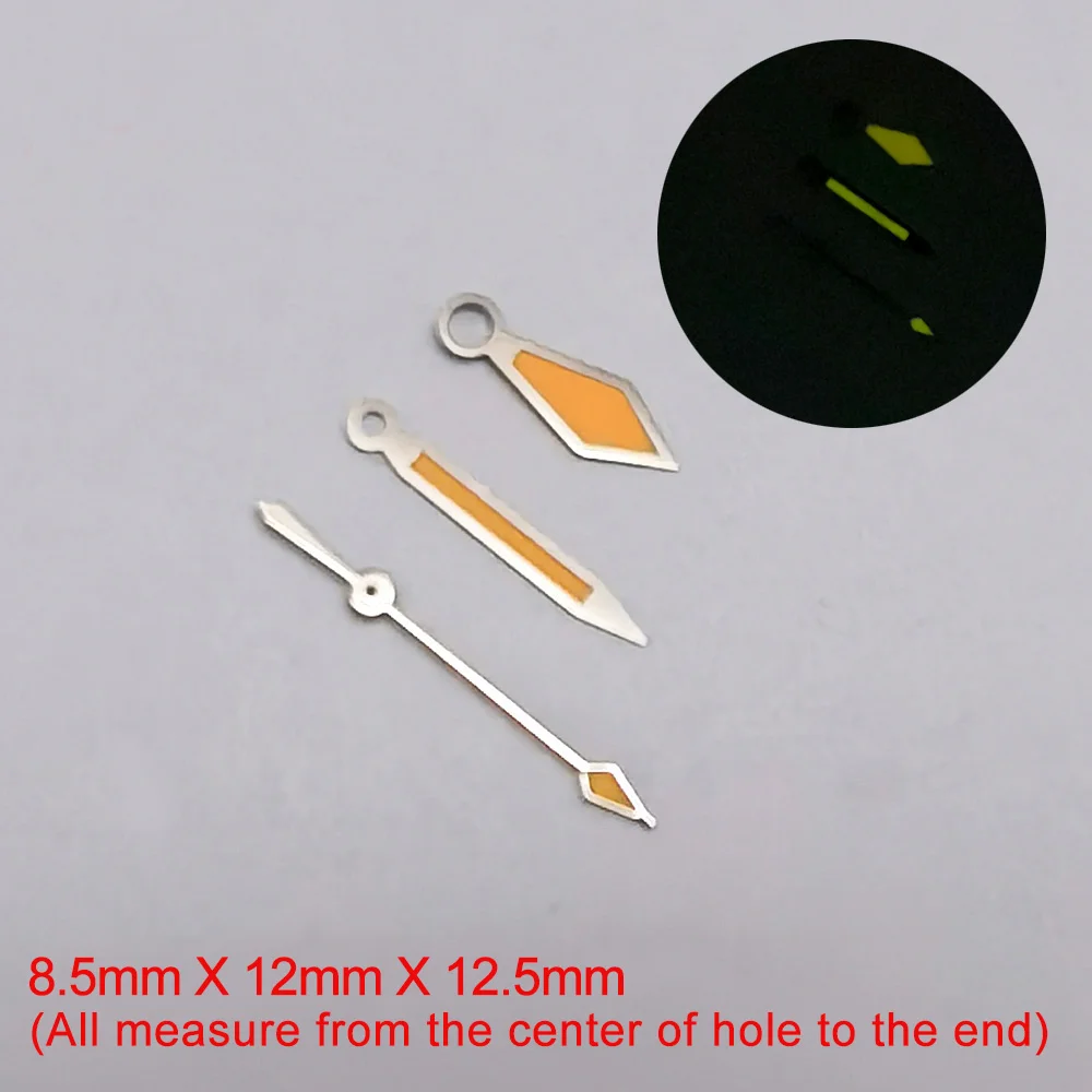 A-Series Watch Accessories Watch Hands Pointer NH35 Green Super Luminous, Suitable for NH35, NH36 Movement Hands