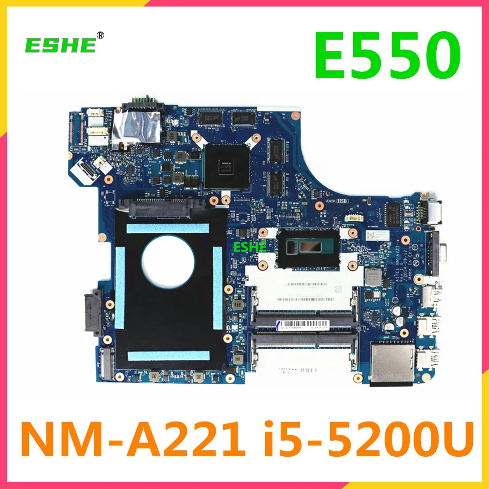 For lenovo Thinkpad NM-A221 E550 E550C Laptop Motherboard With i3 i5 i7 CPU R7 M265 2G GPU DDR3 00TH584 00HT638 100% Fully Test