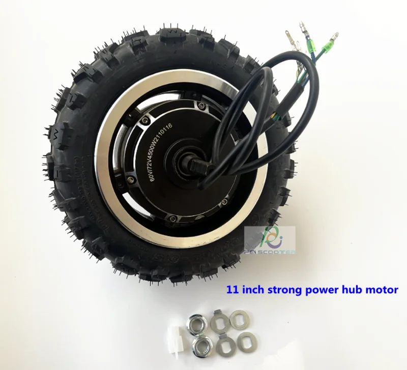 

11 inch tyre separable strong power double axles brushless scooter hub motor drive wheel phub-11me