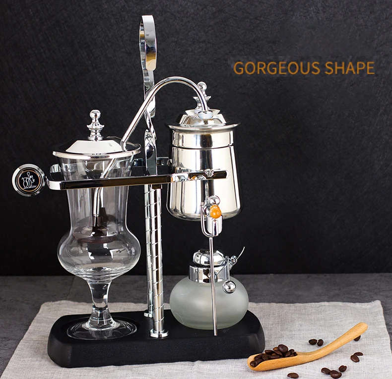 Belgischer Kaffee-Siphon-Topf, Zubehör, belgisische Kaffeemaschine, Handtopf für Kaffee/Tee, belgischer Topf, Zubehör, belgische Alkohollampe – Detail 3