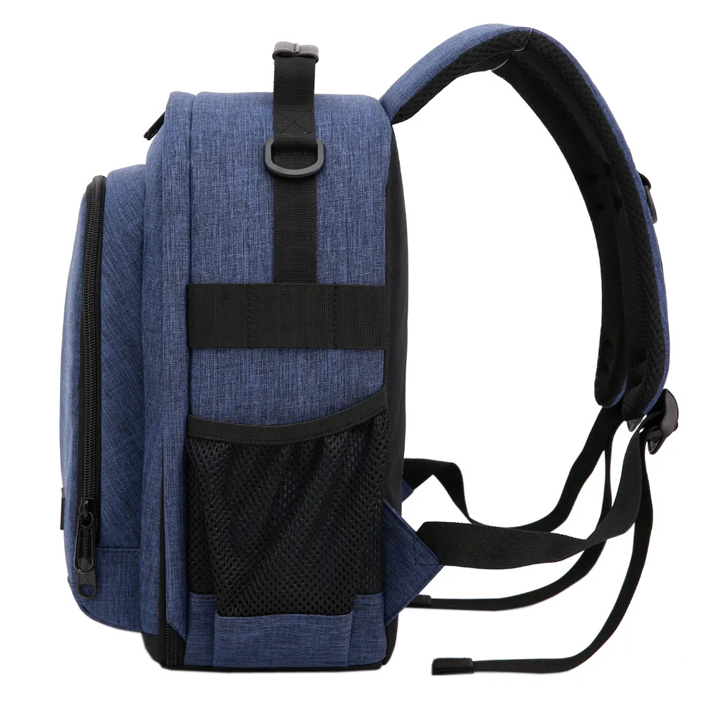 Camera Fashion Stylish Waterproof Oxford DSLR Shoulders Backpack Small Video Soft Padded Bag w/ Rain Cover Men Women DSLR Case