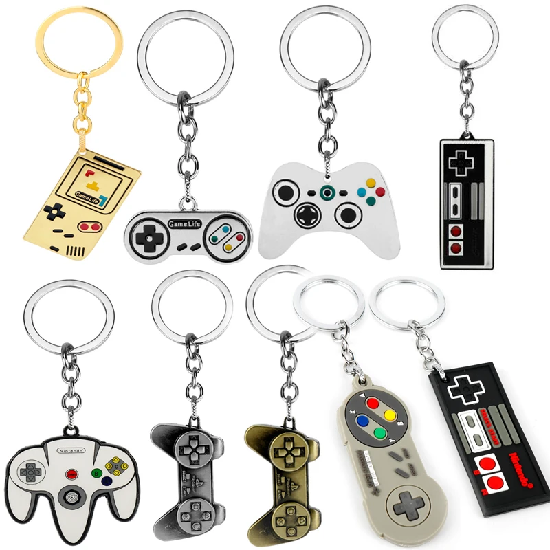 Game Controller Keychain Game Machine Handle Keychain Keyring Creative Gamepad Women Men Car Lovers Friend Gifts