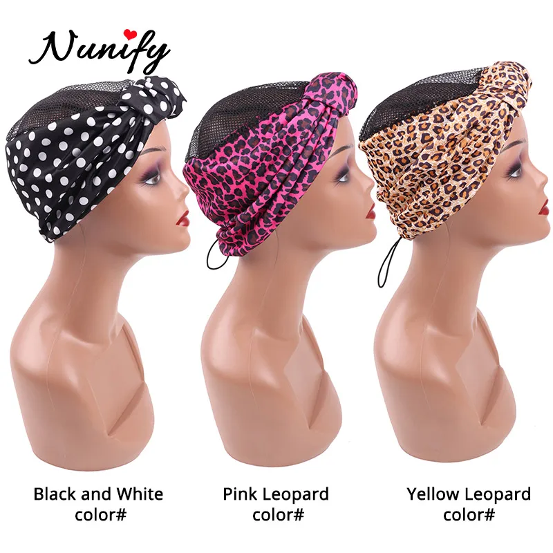 Nunify 1Pcs/Lot Crochet Braid Wig Caps Wig Wrap Turban Linked Head Wrap Wig Caps For African Women Headband Wig Cap For Braiding