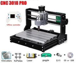 Máquina gravadora a laser CNC 3018 PRO, máquina roteadora CNC GRBL ER11, seu hobby, faça você mesmo, gravação para madeira, PCB, PVC, Mini