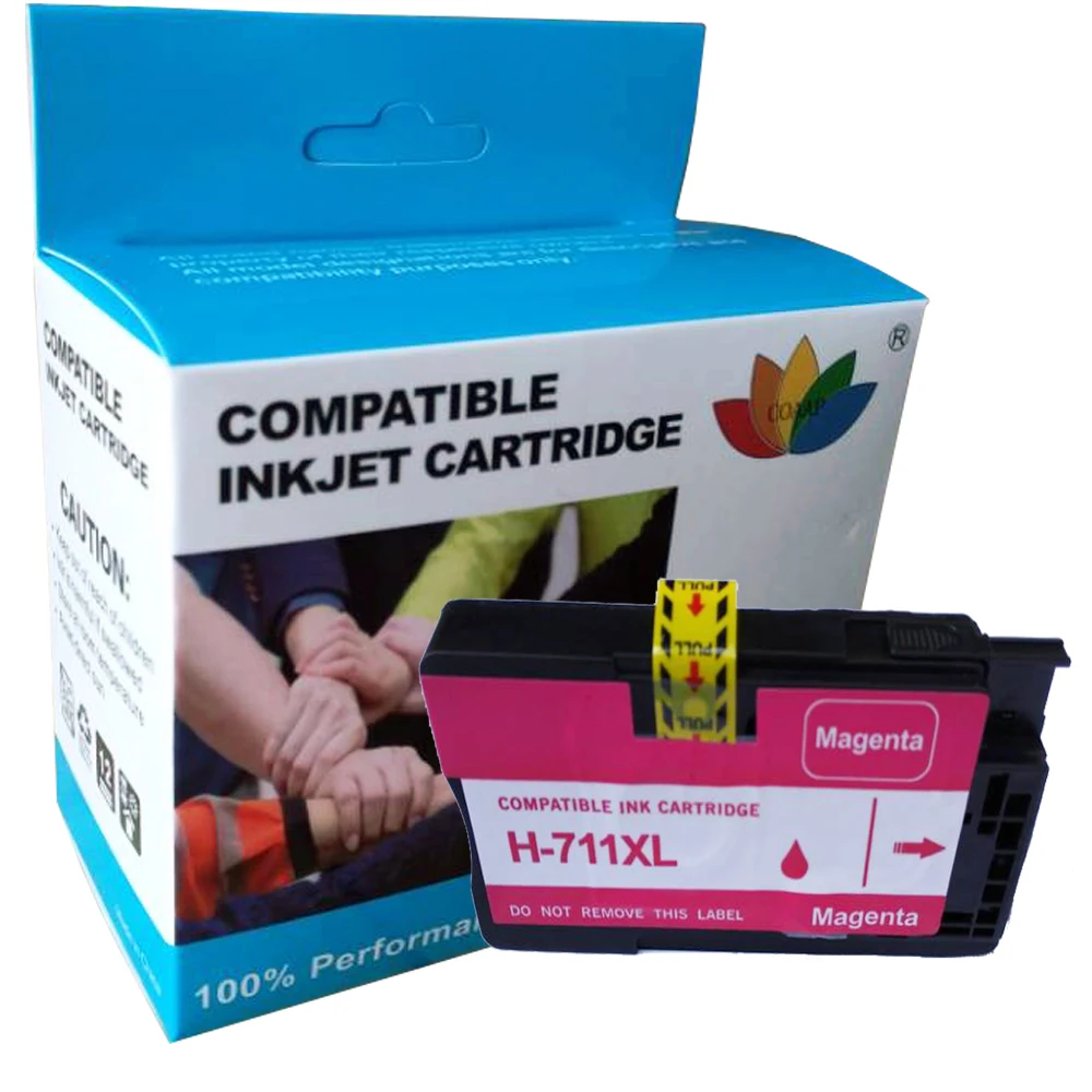 COAAP Compatible 711 Ink Cartridge for HP711 Designjet T 120 520 Printer T120 T520 24-in ePrinter With Chip for HP 711 XL