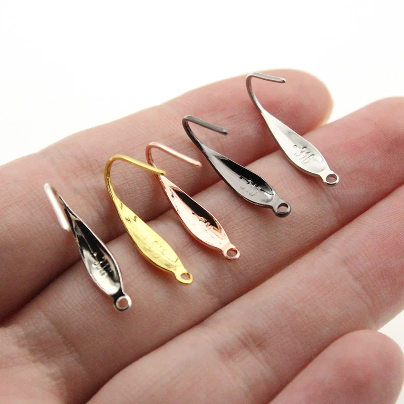 20pcs/lot Stainless Steel Earring Findings 4.5*21MM Earring Hooks Ear Wires Women DIY Jewelry Making Components Accessories