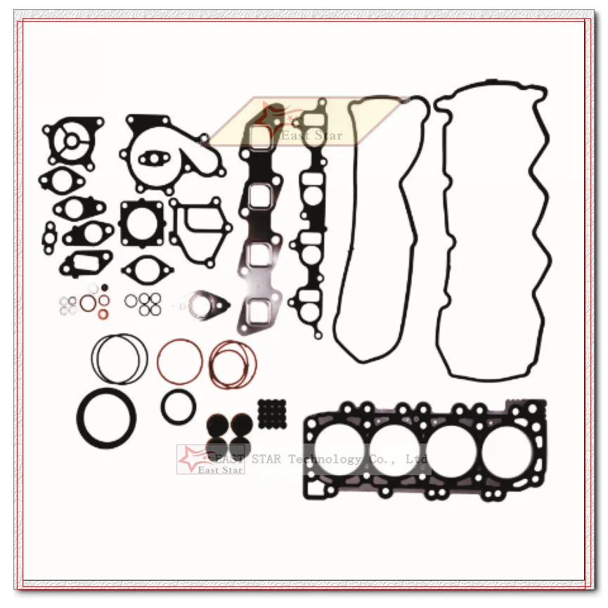 YD25 New Engine Full Gasket Kit overhaul gasket kit 10101-VK526 For NISSAN NAVARA D40 2.5L YD25-DDTI YD25DDTI Pathfinder Cabstar